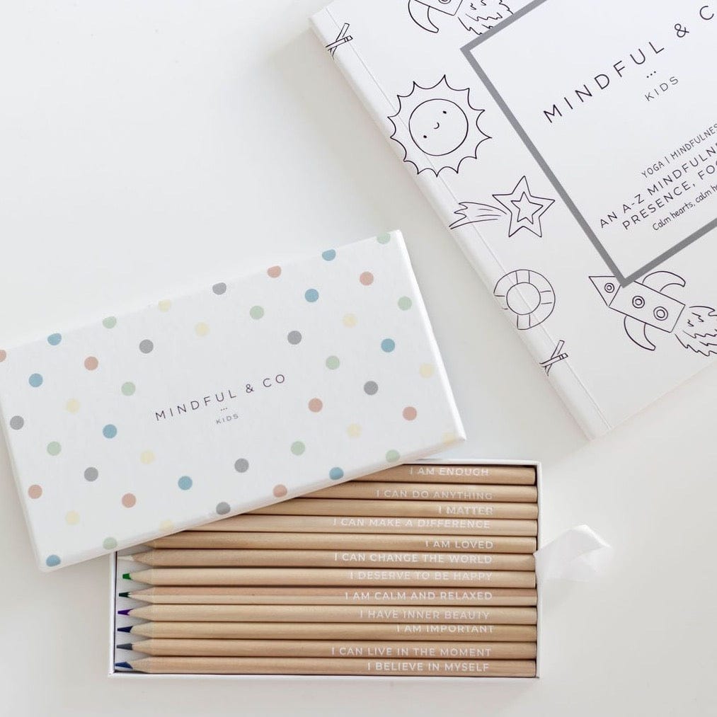 Mindful & Co Kids Affirmation Coloring Pencils