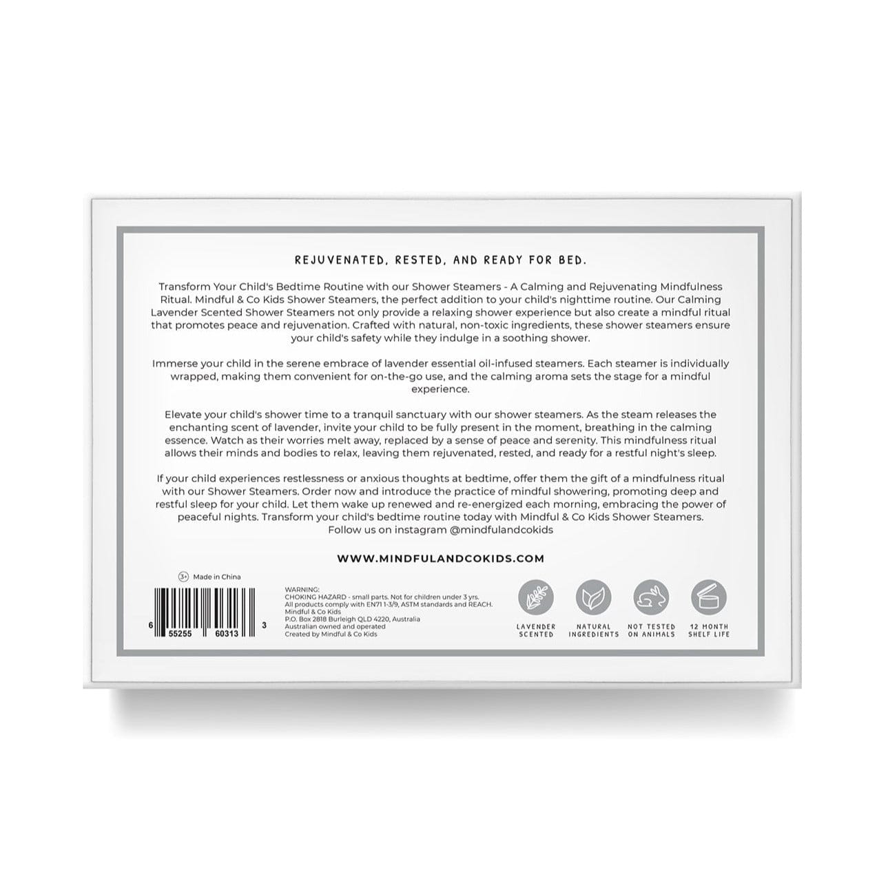 Mindful & Co Kids Sensory Lavender Shower Steamers thumbnail 7