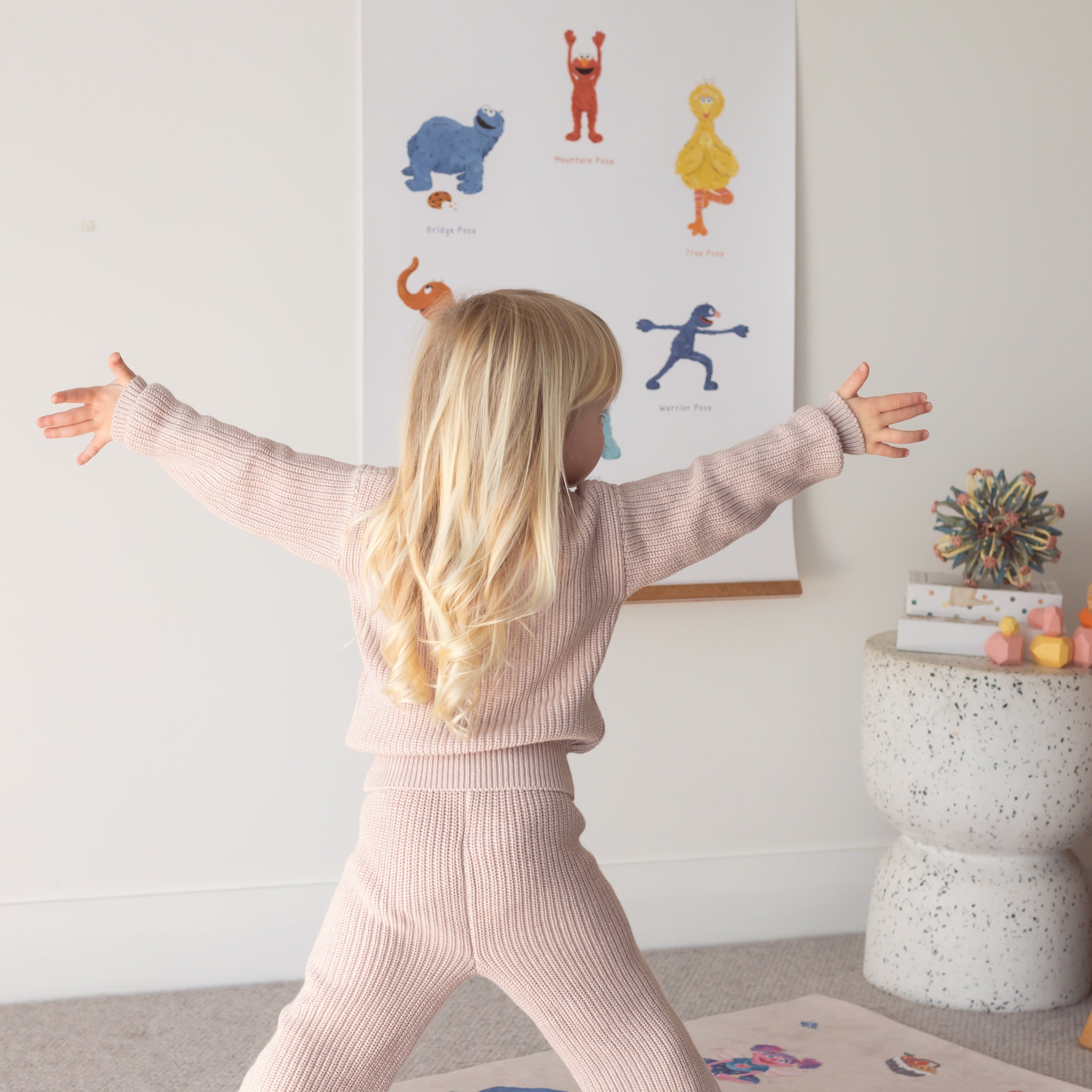 Mindful & Co Kids Double-Sided Sesame Street Yoga Poses Print thumbnail 3