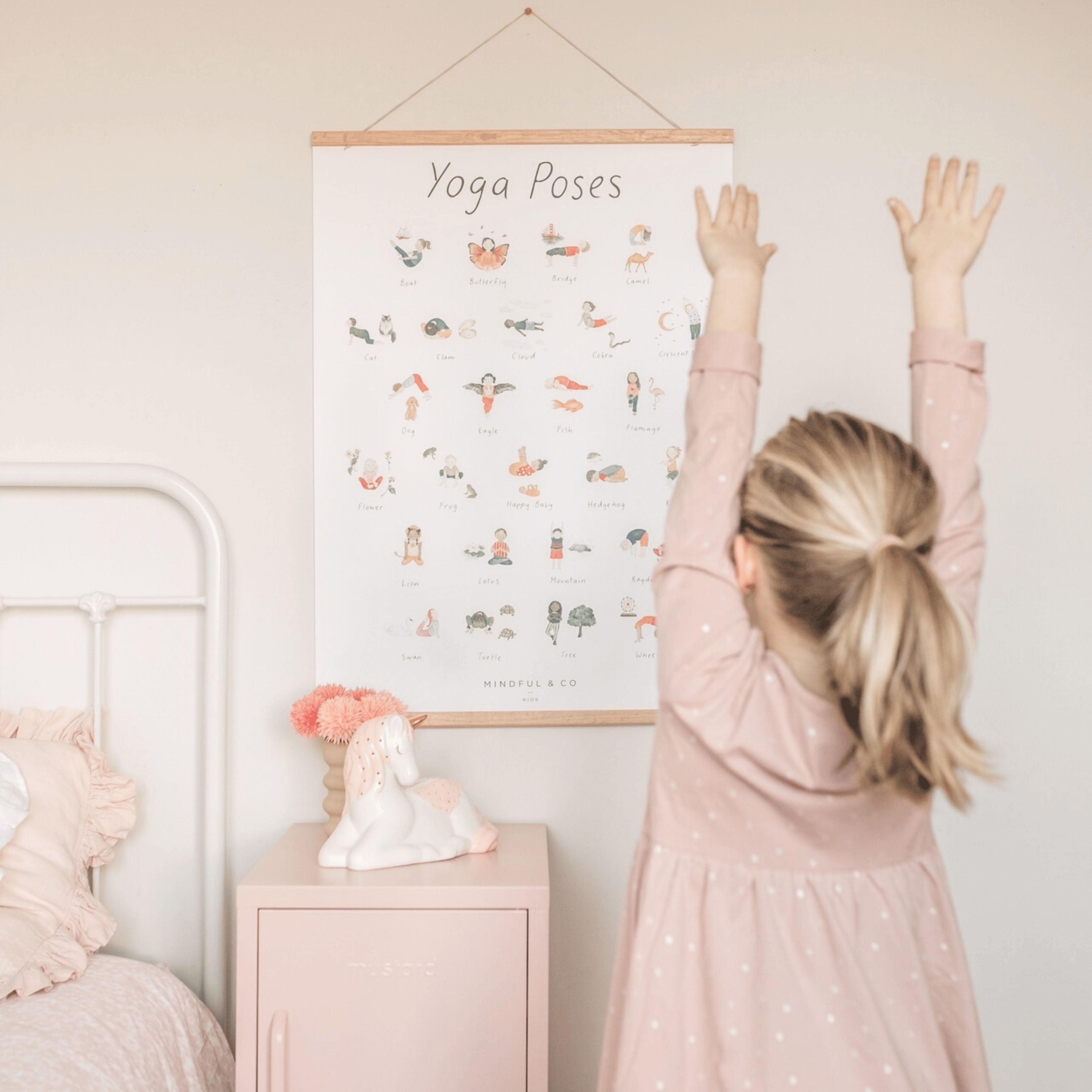 Mindful & Co Kids Wooden Print Hanger