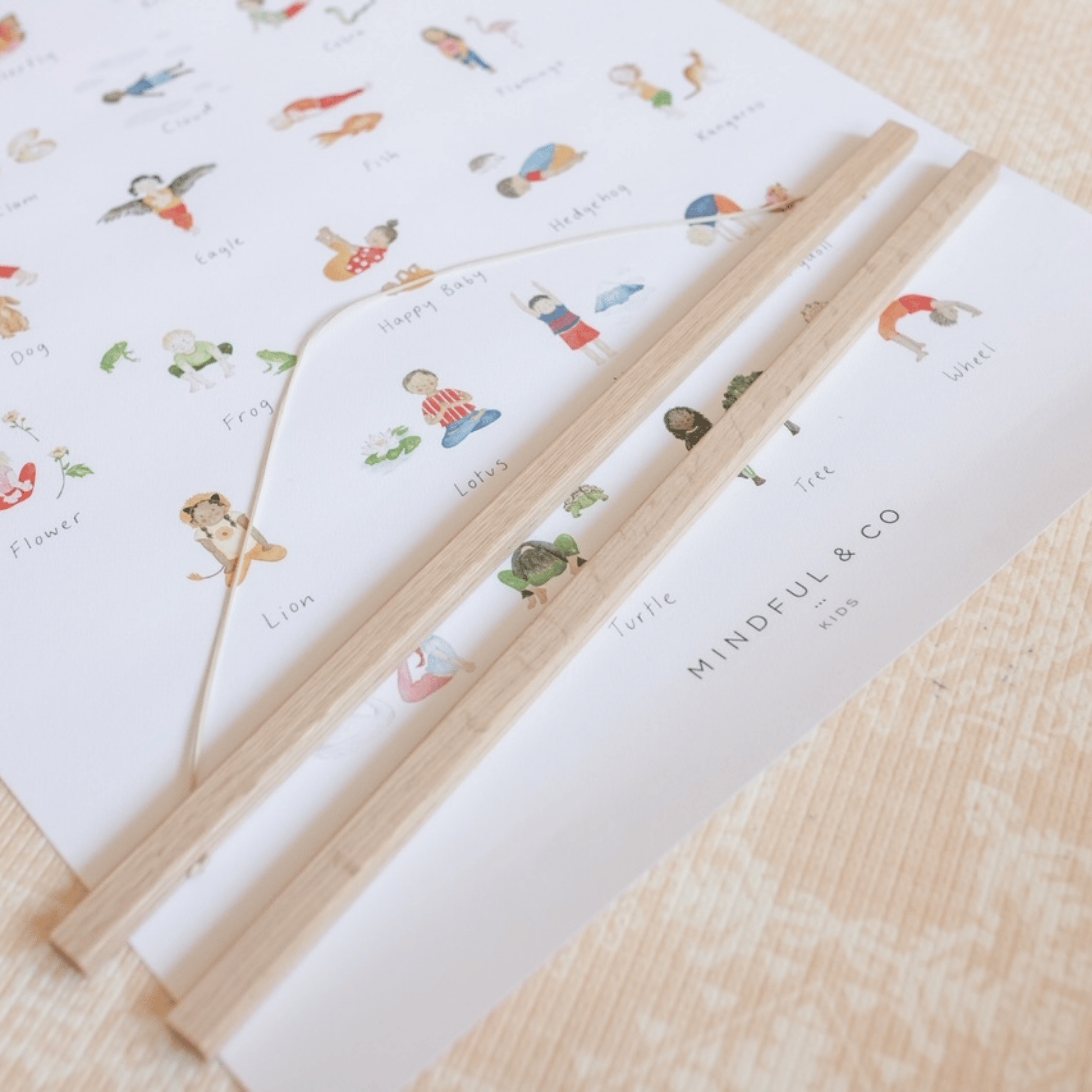 Mindful & Co Kids Wooden Print Hanger thumbnail 2