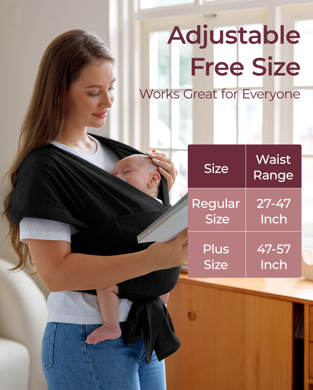 Momcozy Adjustable Buckle Baby Wrap Carrier thumbnail 2