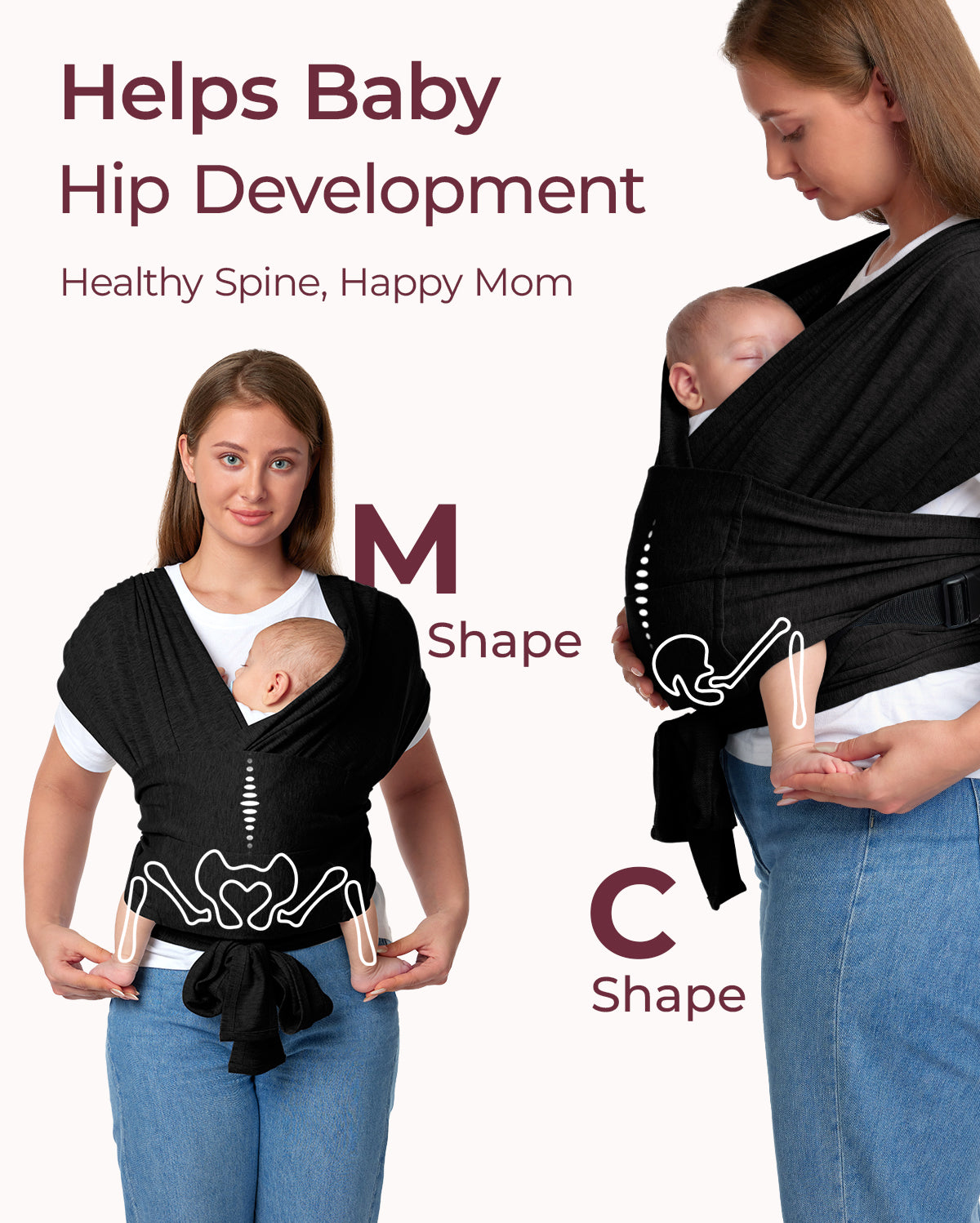 Momcozy Adjustable Buckle Baby Wrap Carrier thumbnail 4