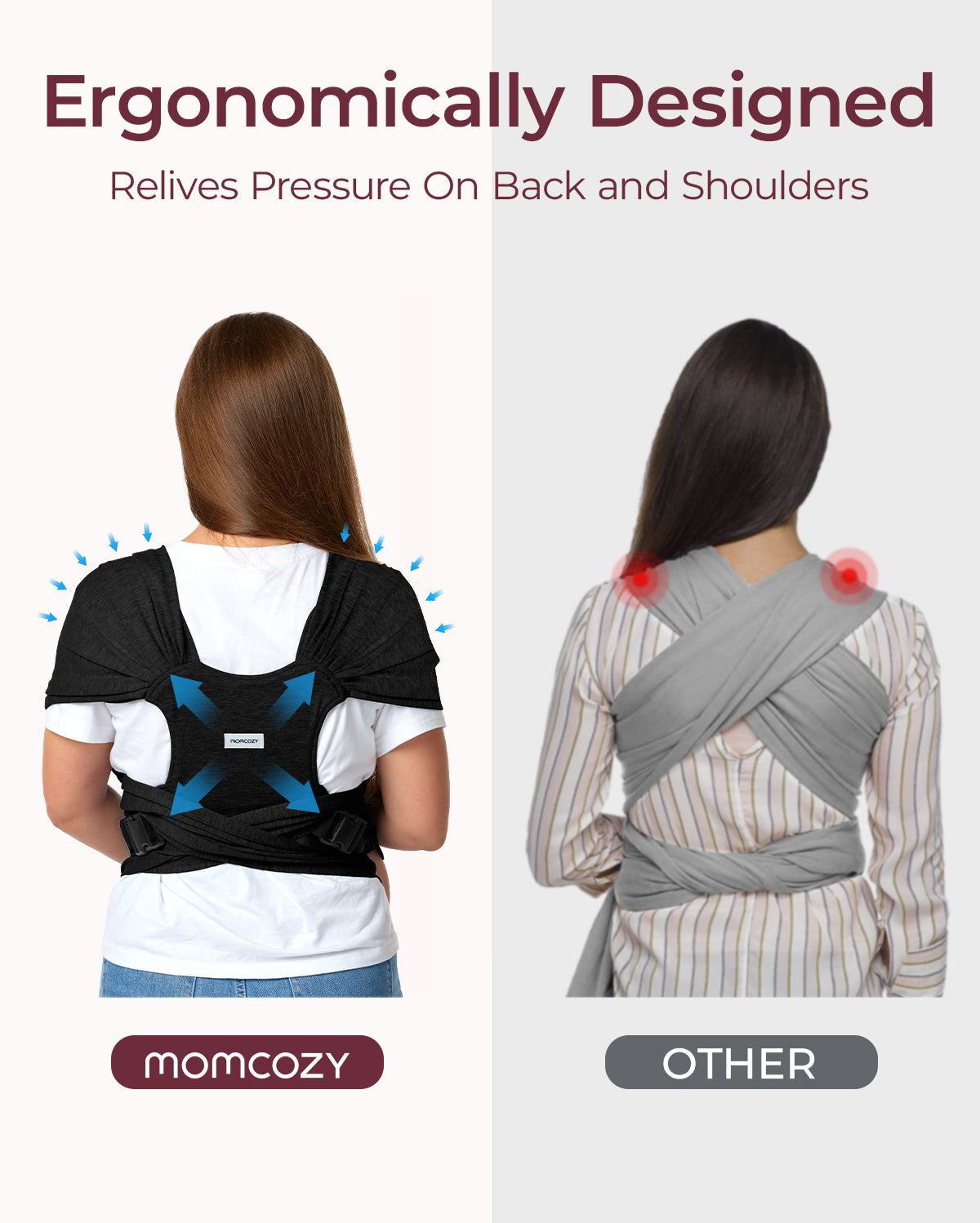 Momcozy Adjustable Buckle Baby Wrap Carrier thumbnail 3