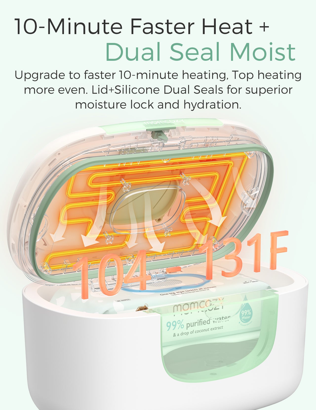 Momcozy Large Capacity Baby Wipe Warmer thumbnail 7