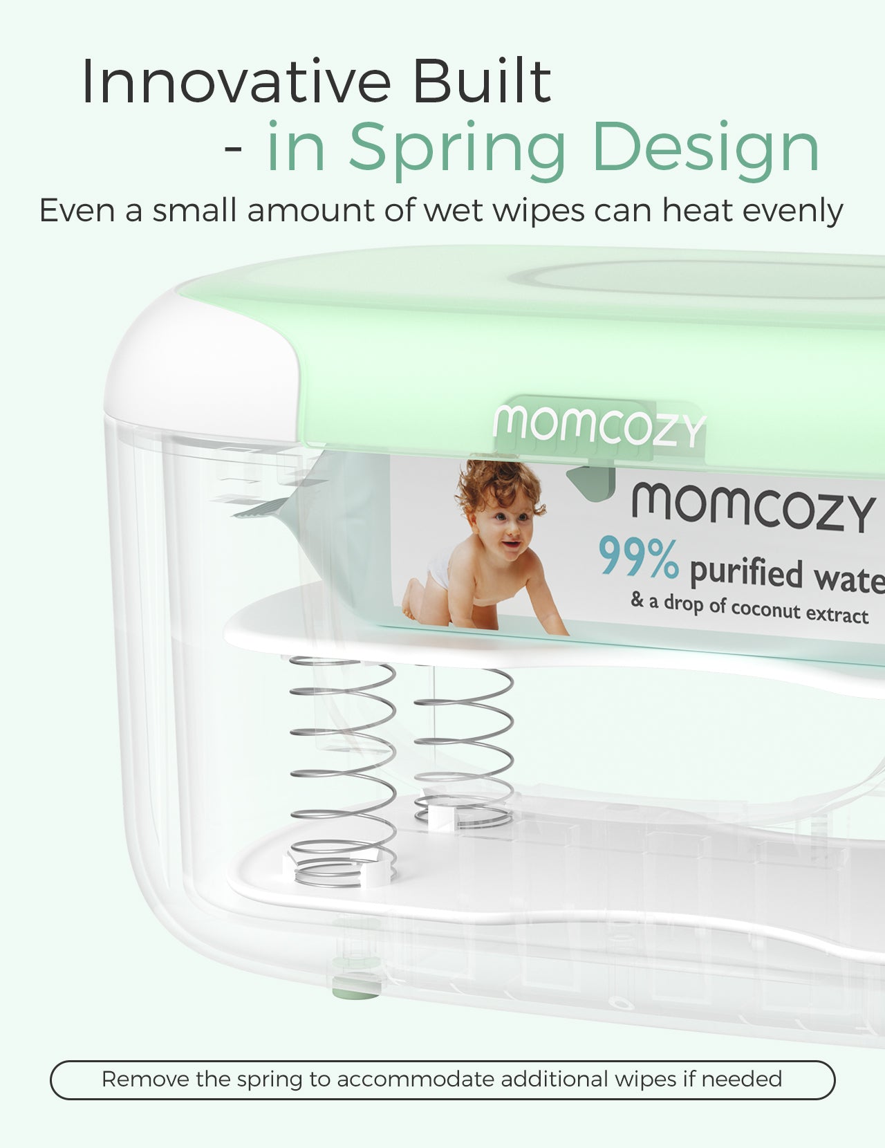 Momcozy Large Capacity Baby Wipe Warmer thumbnail 5