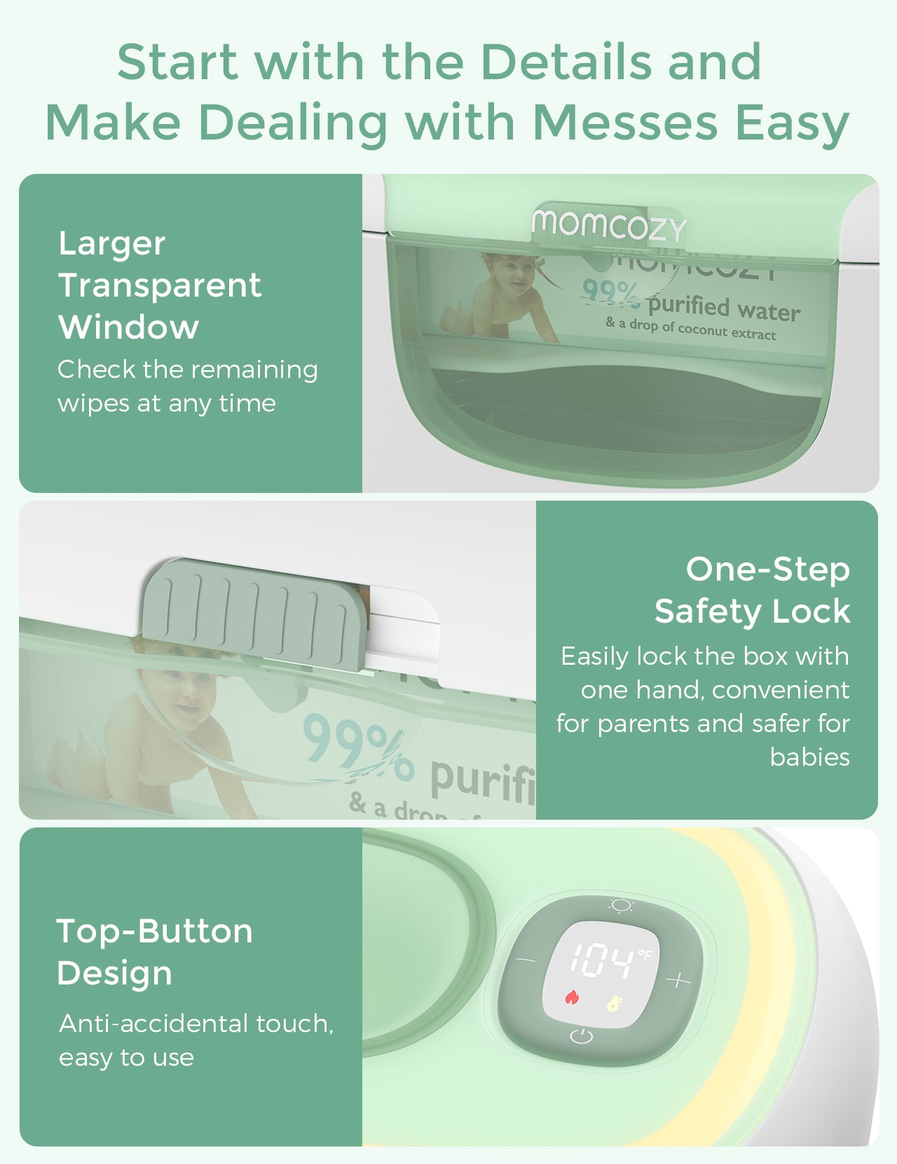Momcozy Large Capacity Baby Wipe Warmer