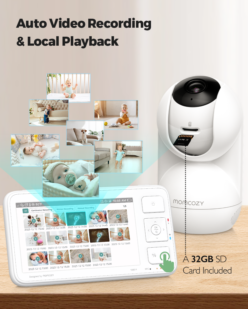 Momcozy 5.5-inch Full HD Video Baby Monitor (BM03) thumbnail 6