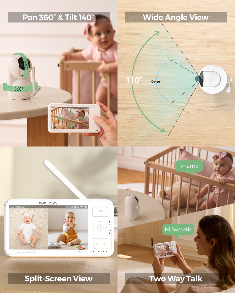 Momcozy 5.5-inch Full HD Video Baby Monitor (BM03) thumbnail 4