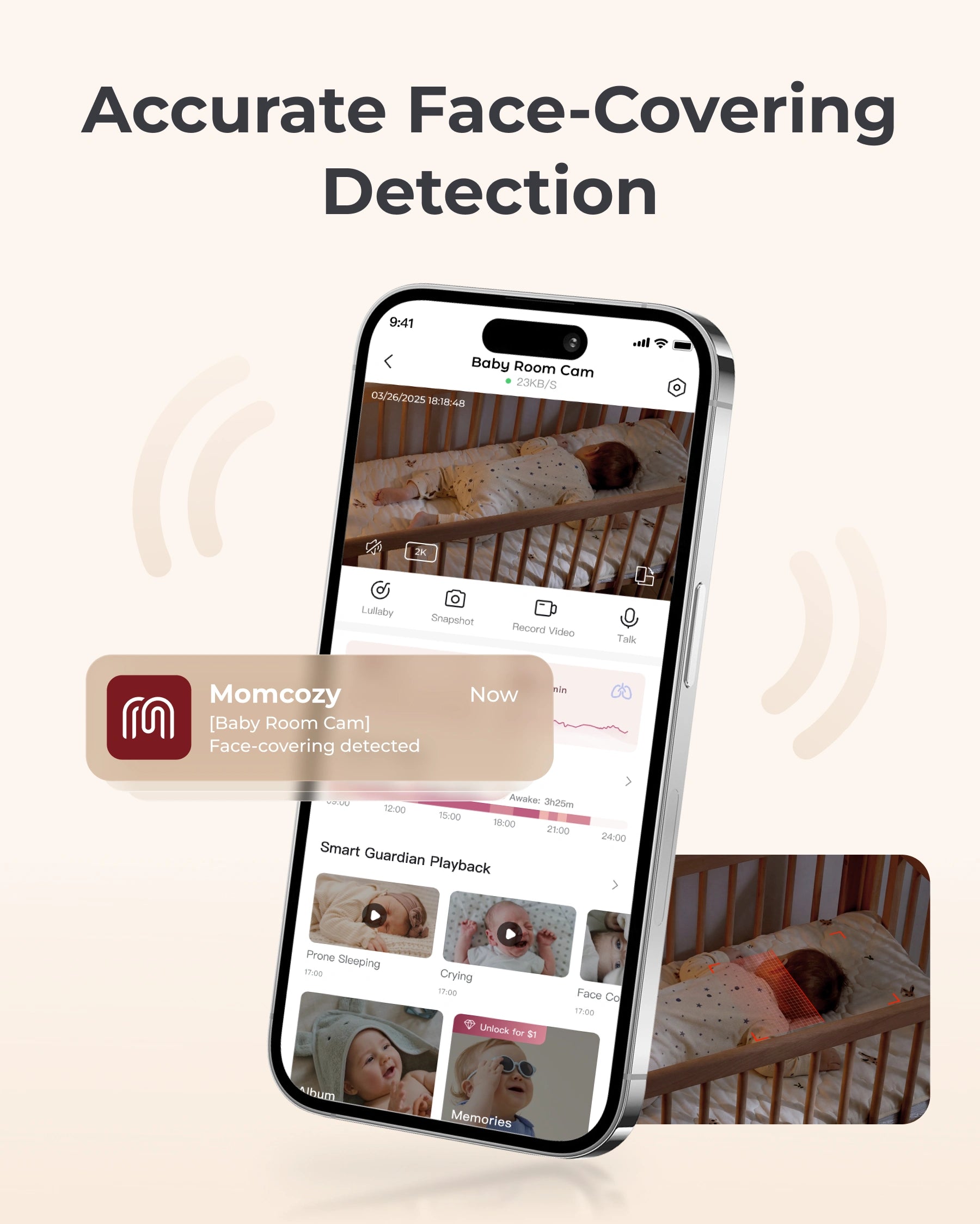 Momcozy Contact-Free Smart Baby Monitor (BM08) thumbnail 6