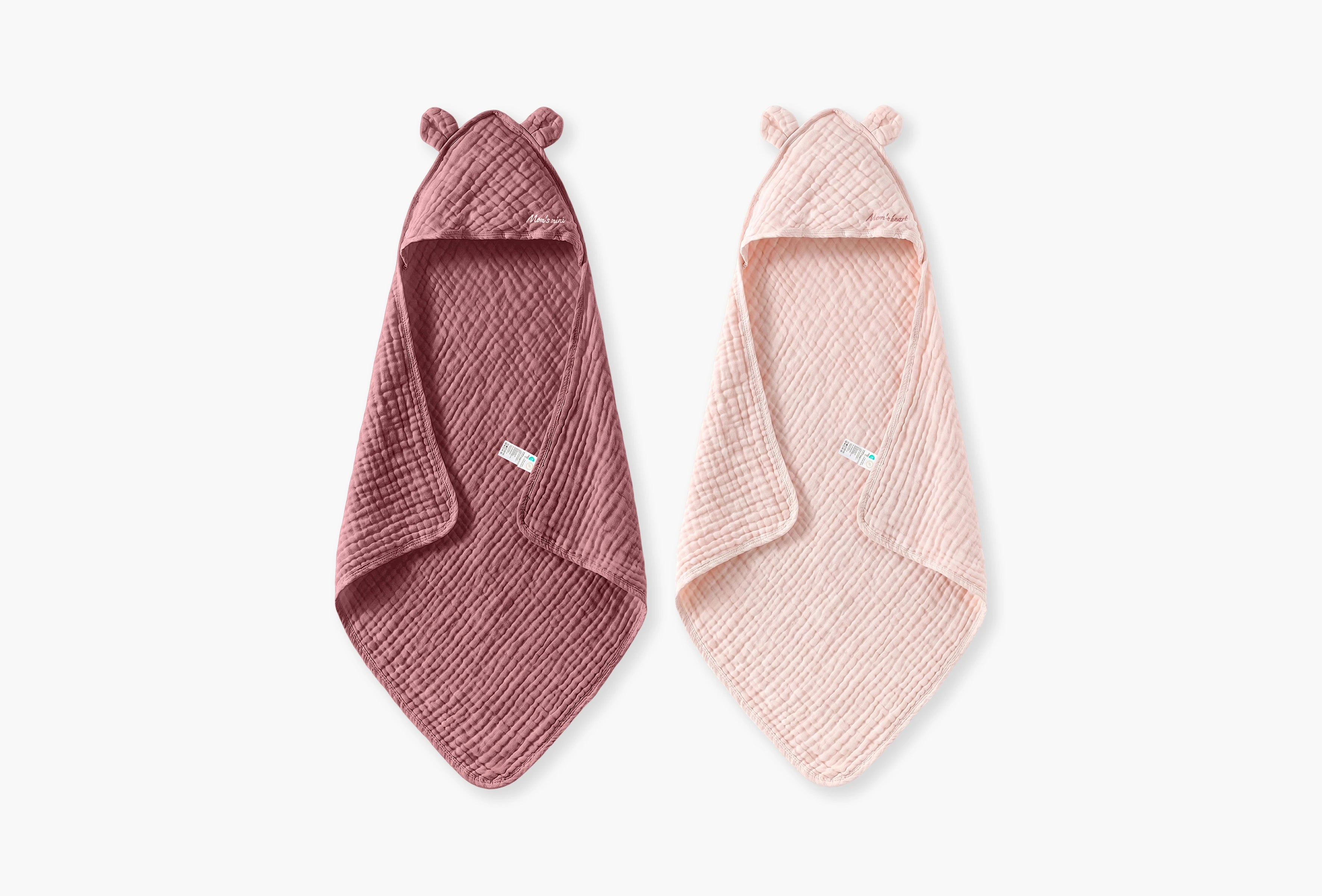 Momcozy Cotton Muslin Hooded Baby Towel thumbnail 8