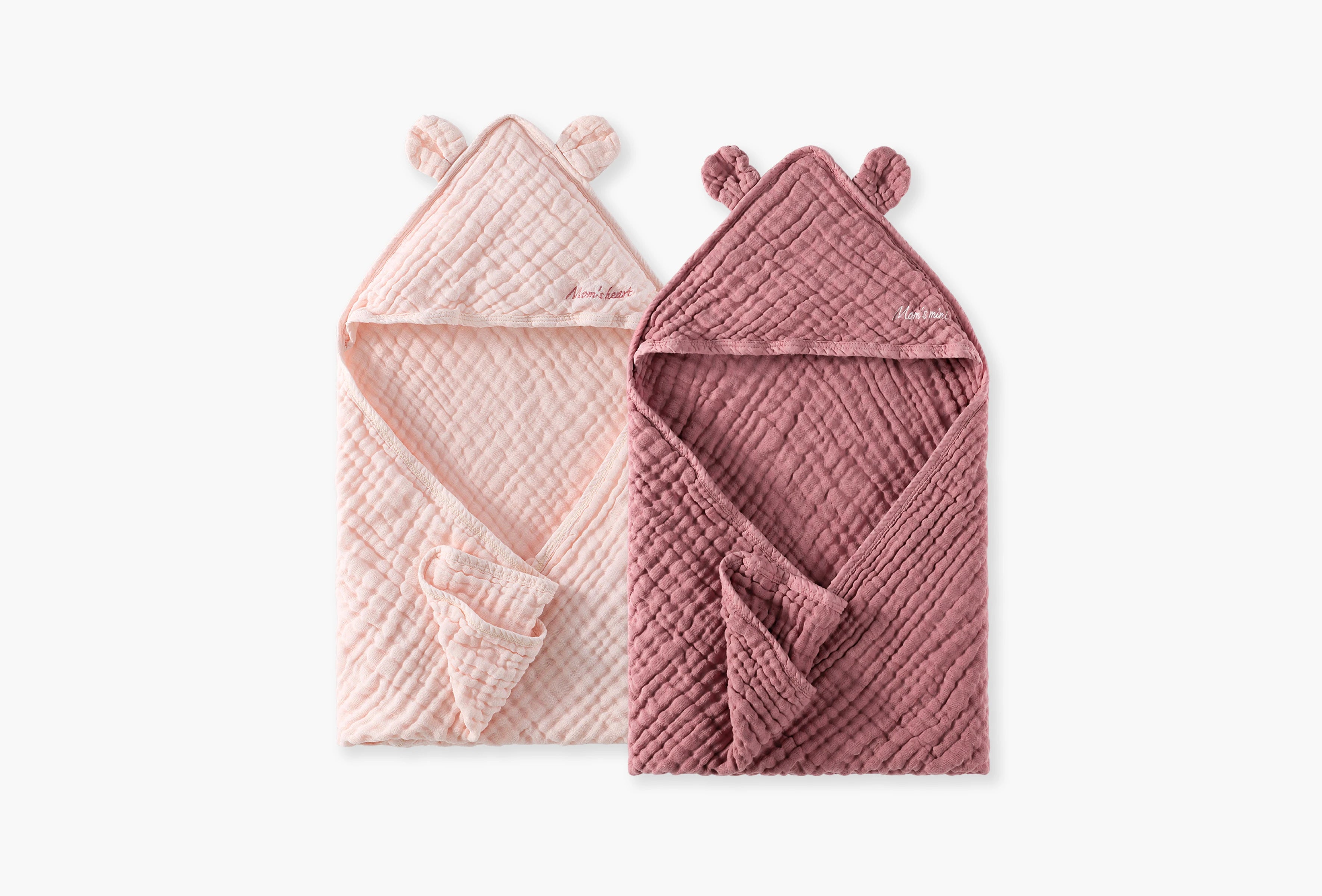 Momcozy Cotton Muslin Hooded Baby Towel thumbnail 2
