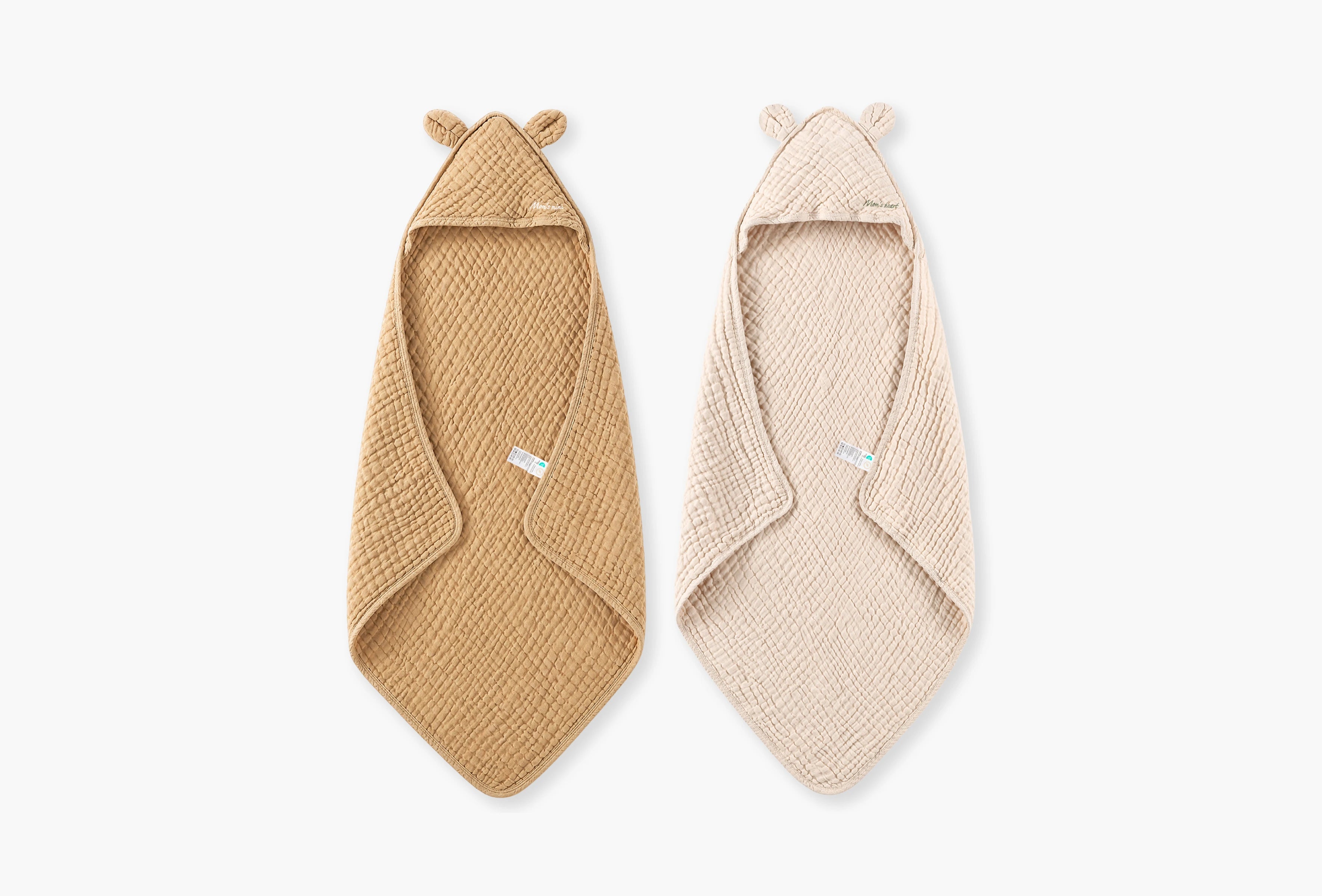 Momcozy Cotton Muslin Hooded Baby Towel thumbnail 4