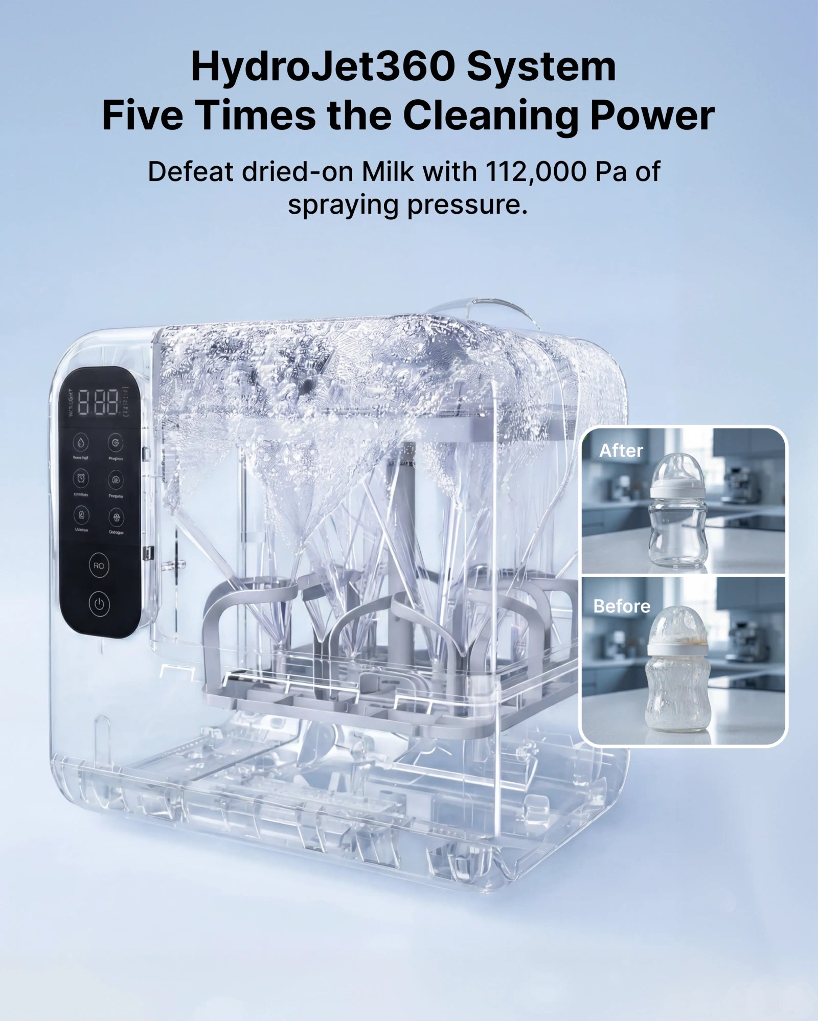 Momcozy DeepClean Baby Bottle Washer and Sterilizer (D8) thumbnail 3