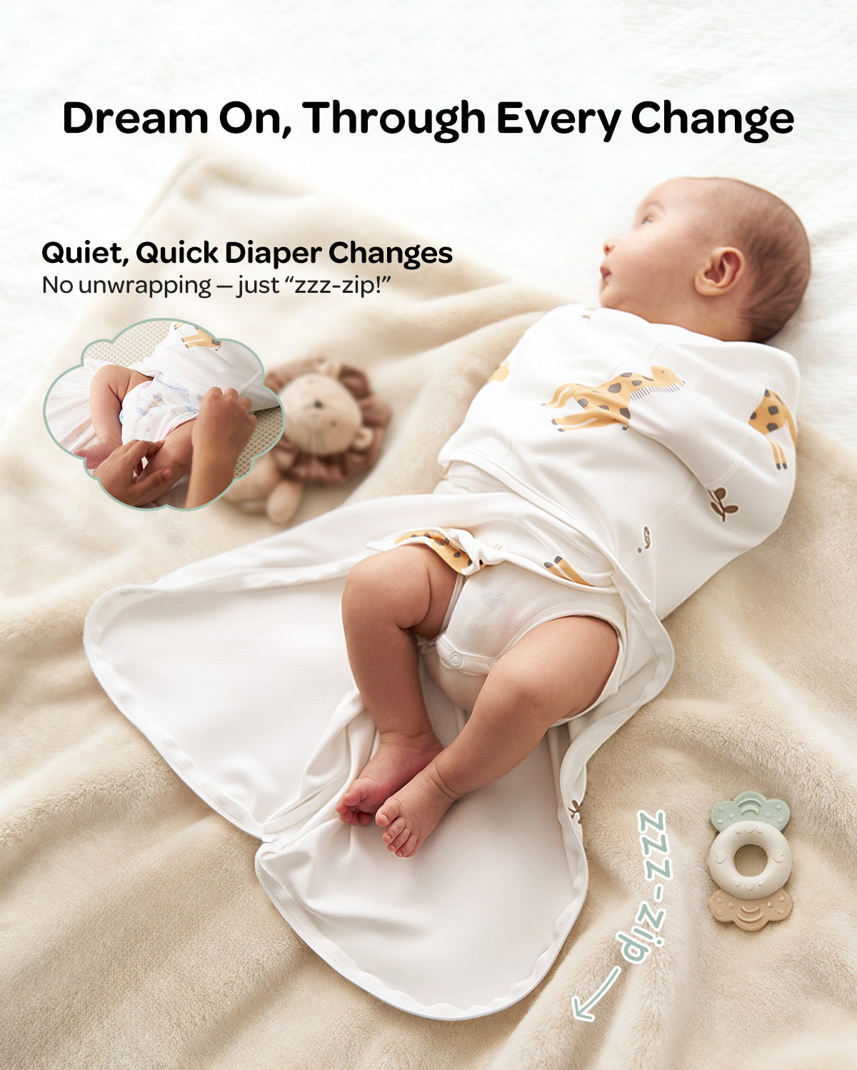 Momcozy Easy Swaddle Wrap thumbnail 2