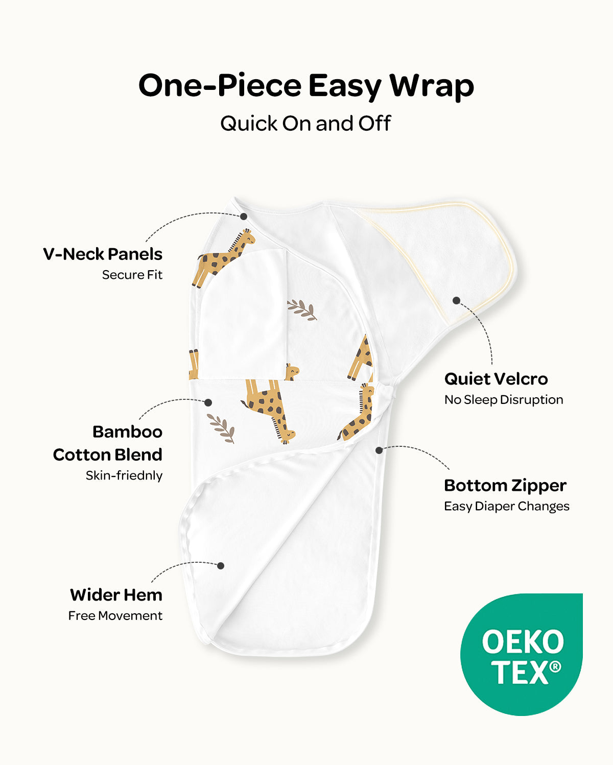 Momcozy Easy Swaddle Wrap