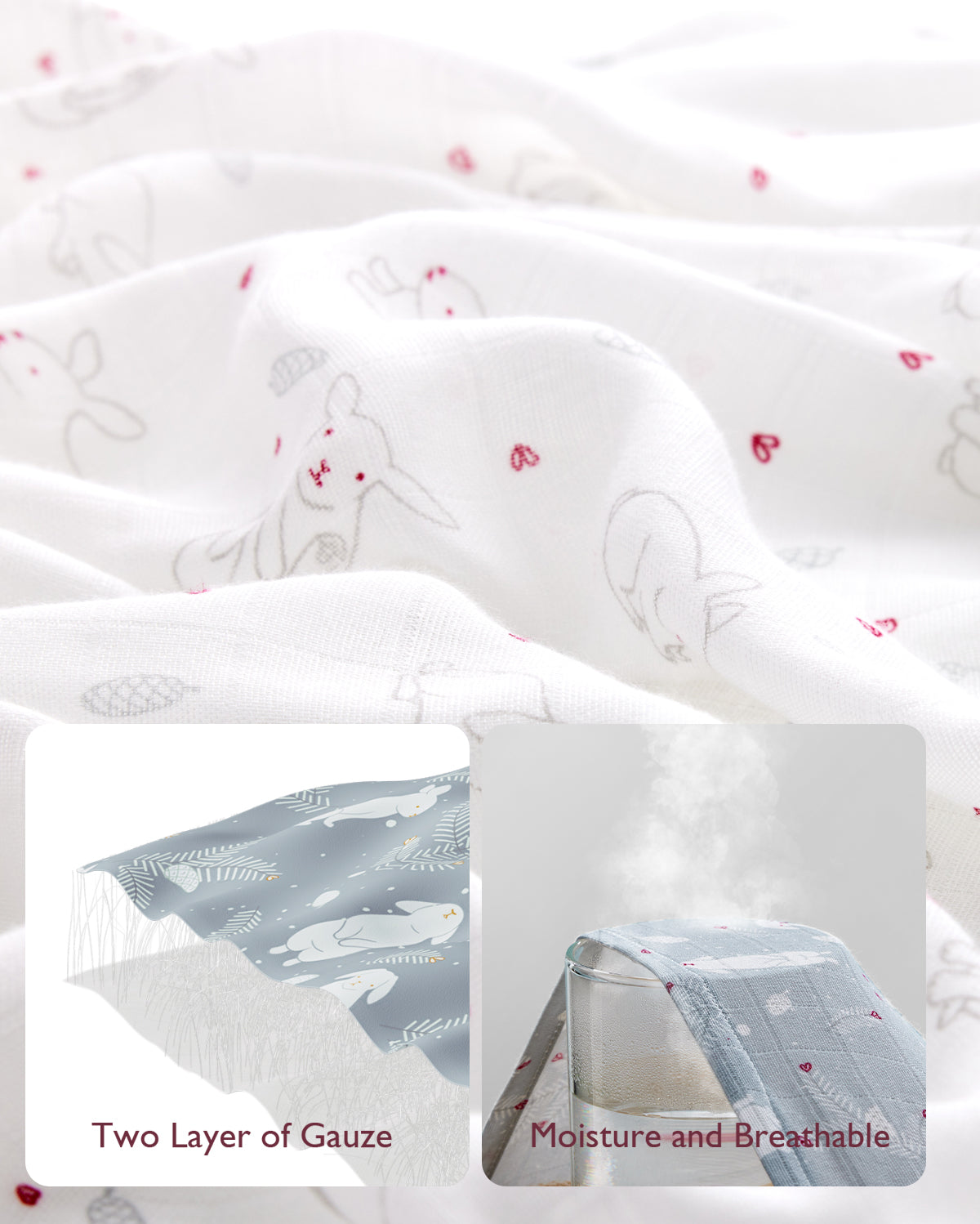 Momcozy Muslin Swaddle Blankets thumbnail 4