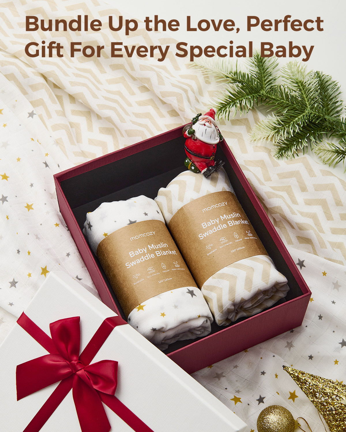 Momcozy Muslin Swaddle Blankets thumbnail 5