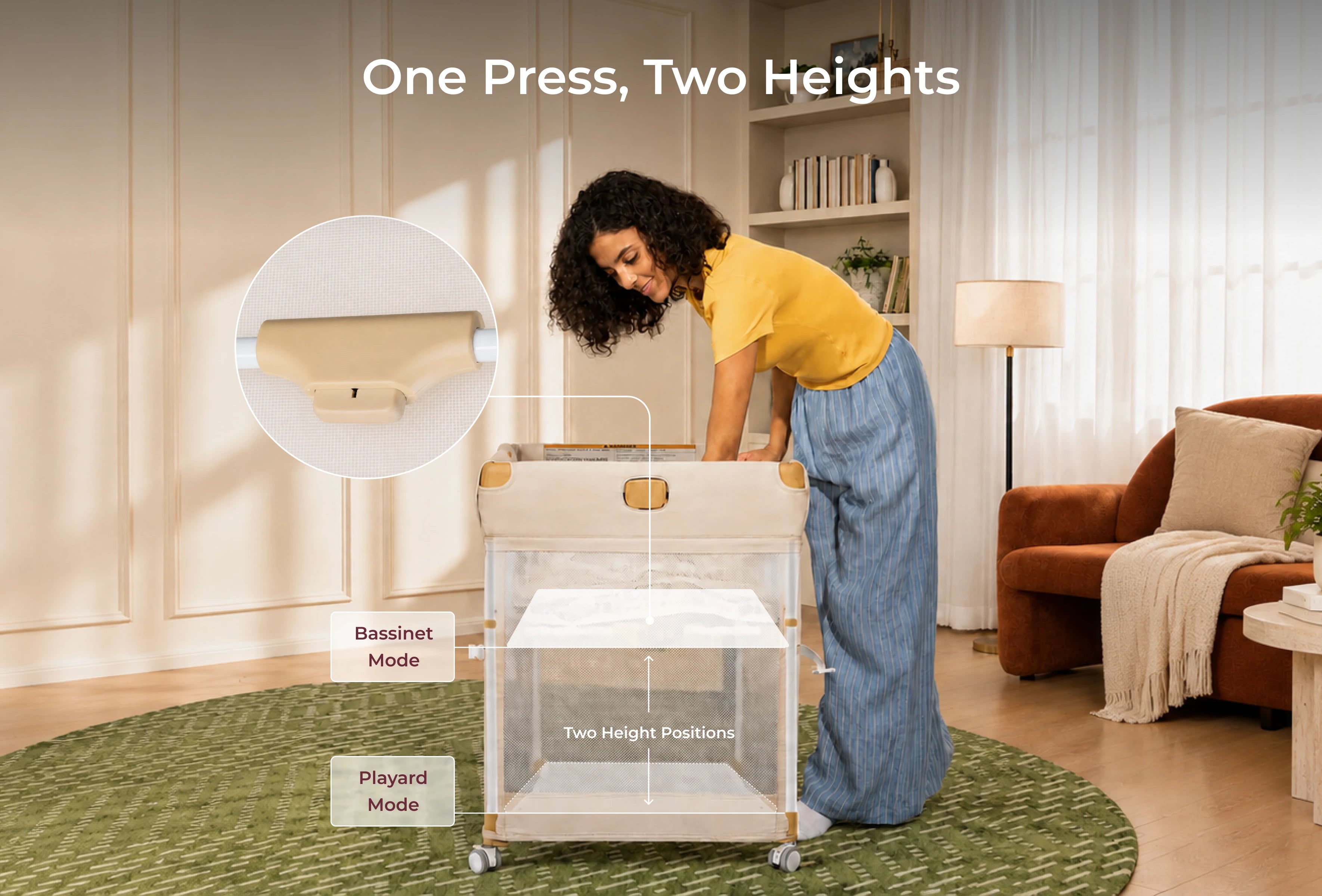 Momcozy One-Click Foldable Baby Playard thumbnail 6