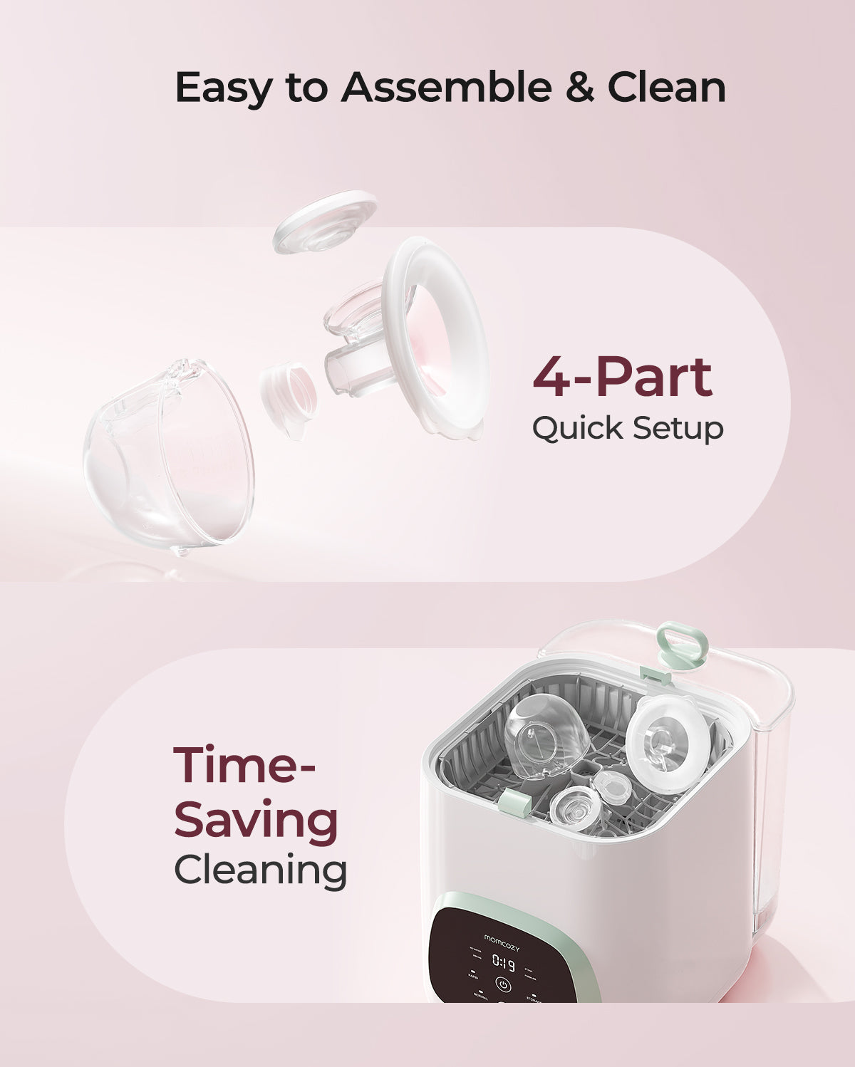 Momcozy S12 Pro Quick Wearable Breast Pump thumbnail 5