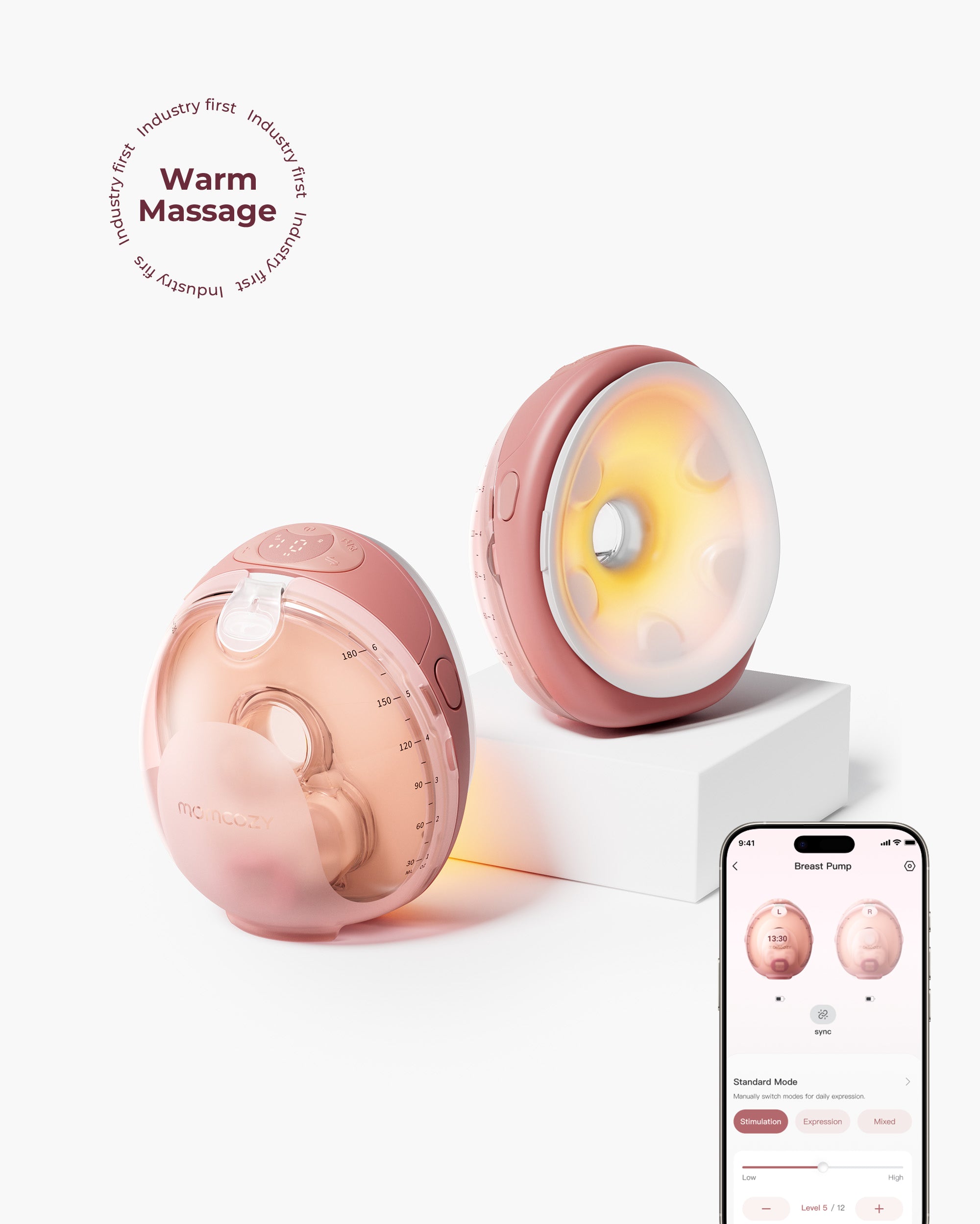 Momcozy Wellness 1 Warm-Massage Wearable Breast Pump thumbnail 8
