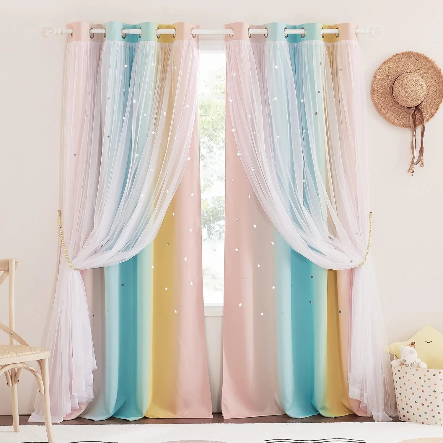NICETOWN Blackout Curtains for Nursery thumbnail 2
