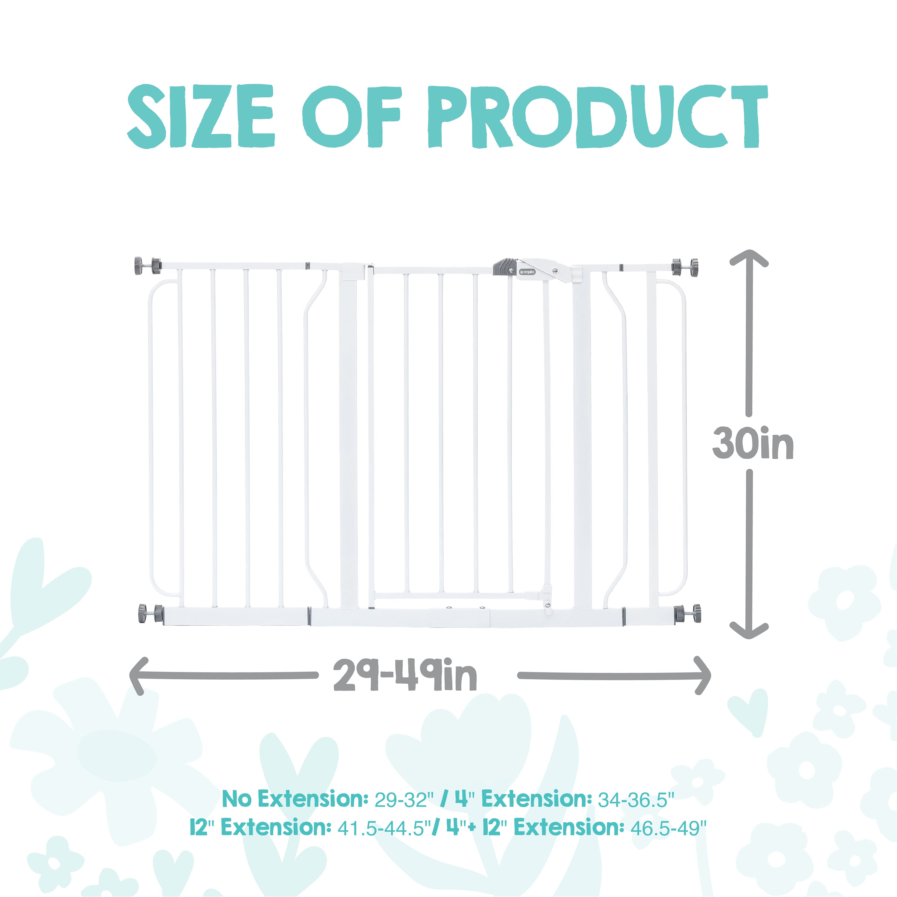 Regalo Easy Step Extra Wide Walk Through Baby Gate thumbnail 4